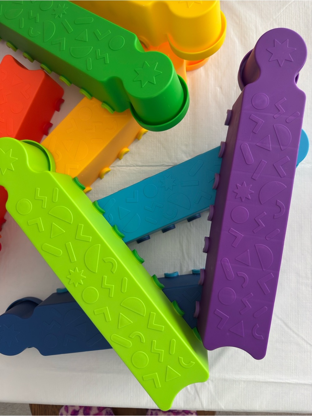 Battat Rainbow Ridge Balance Beams - Bright Multicolor Play Set - Picture 7 of 7